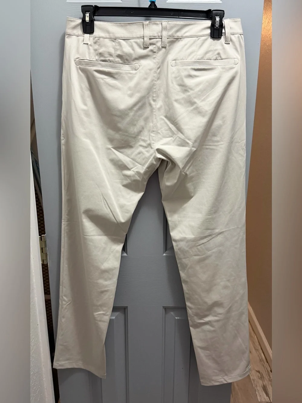 Rhone Commuter Pants Mens 35 Beige Technical Performance Trousers Golf 100161